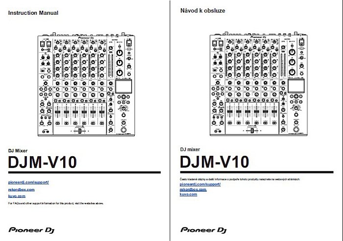 Překlad PDF manuálu - DJ mixer